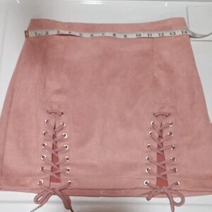 pink mini skirt size large